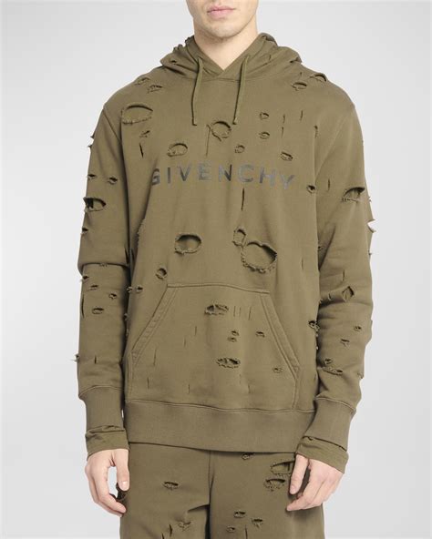 givenchy hoodie bunt|givenchy destroyed hoodie.